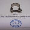 Exhaust clamp size 36/39mm unifersal in chrome new for all bikes