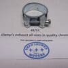 Exhaust clamp size 48/51mm unifersal in chrome new for all bikes