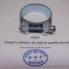 Exhaust clamp size 64/67mm unifersal in chrome new for all bikes