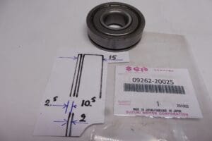 09262-20025 Bearing transmissy Suzuki T250-350 / GT250-350 1969 till 1977 >NEW<