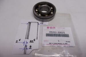 09262-20025 Bearing transmissy Suzuki T250-350 / GT250-350 1969 till 1977 >NEW<