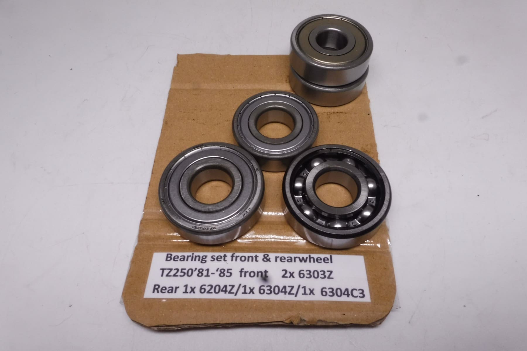 wheel bearing set front and rearwheel Yamaha TZ250 racing 1981 till 1985 new