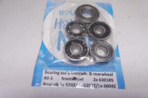 Wheel bearing set front and rearwheel Yamaha AS-1 125cc 1968 and later