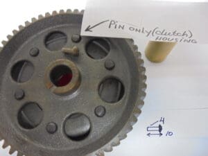 clutch housing Minarelli P3-4-6  >>size 4x10<< - 80cc - Clutch