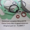 Gasket set Minarelli P6 50cc ' 75 up new - P6 - Gasket Set
