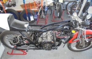 Alternative view of TZ250C road racing bike