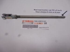 409/3G2-27231-00 Rod brake mast.cyl.rear TZ's'78'79 copy new 5 or 6mm to the cyl.