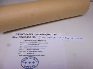 Gasket paper size 300x450 mm (thick 0.5-0.4 or 0.3mm) your choice