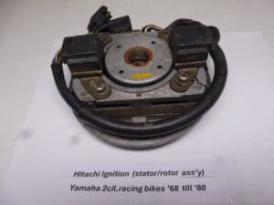 Hitachi Ignition ass'y stator/rotor Yam.2cil.racing '68 till '80