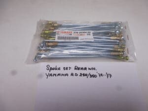 278-25304-00 Spoke/set rearwh.Yamaha RD250/350 1973 and later