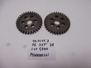 40.0135.7 Gear 1st  32T Minarelli P6 '78 gearbox new