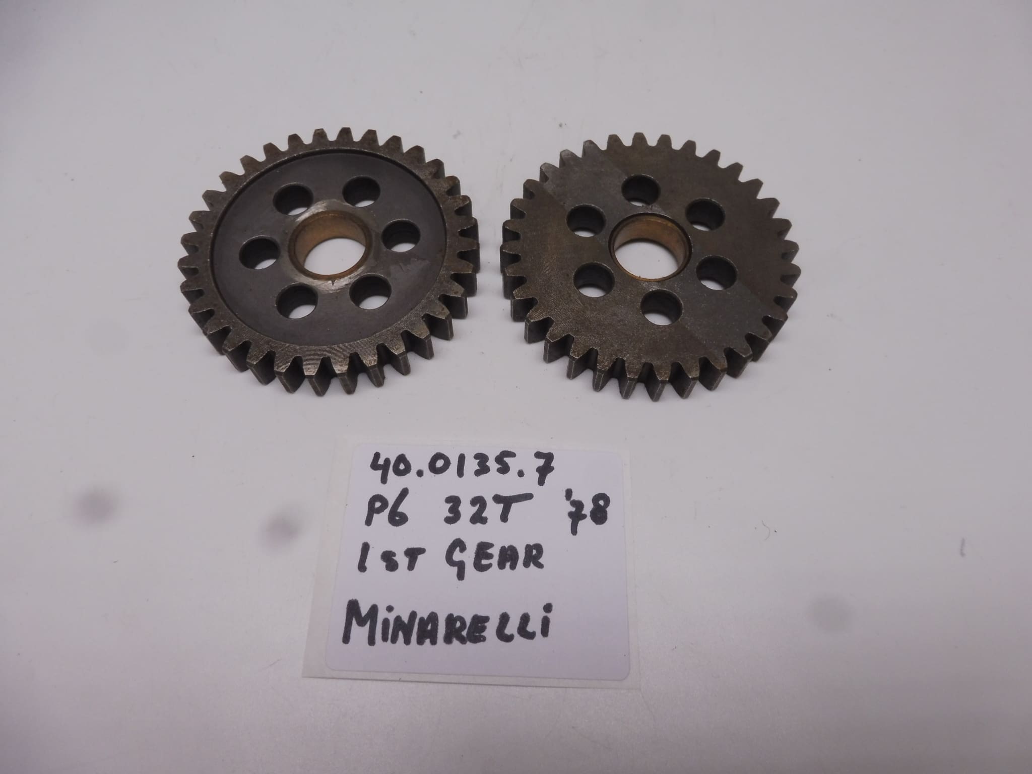 40.0135.7 Gear 1st 32T Minarelli P6 '78 gearbox new