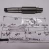 01.0404.7 Shaft gearbox Minarelli W3 speed New L. 125 mm