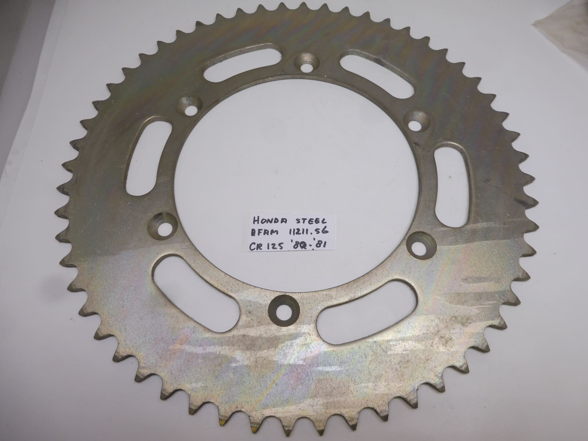 Rear sprocket 56T Honda CR 125 '80-'81 Steel new