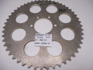 Rear sprocket 51T Yamaha YZ 125 '77-'79 new