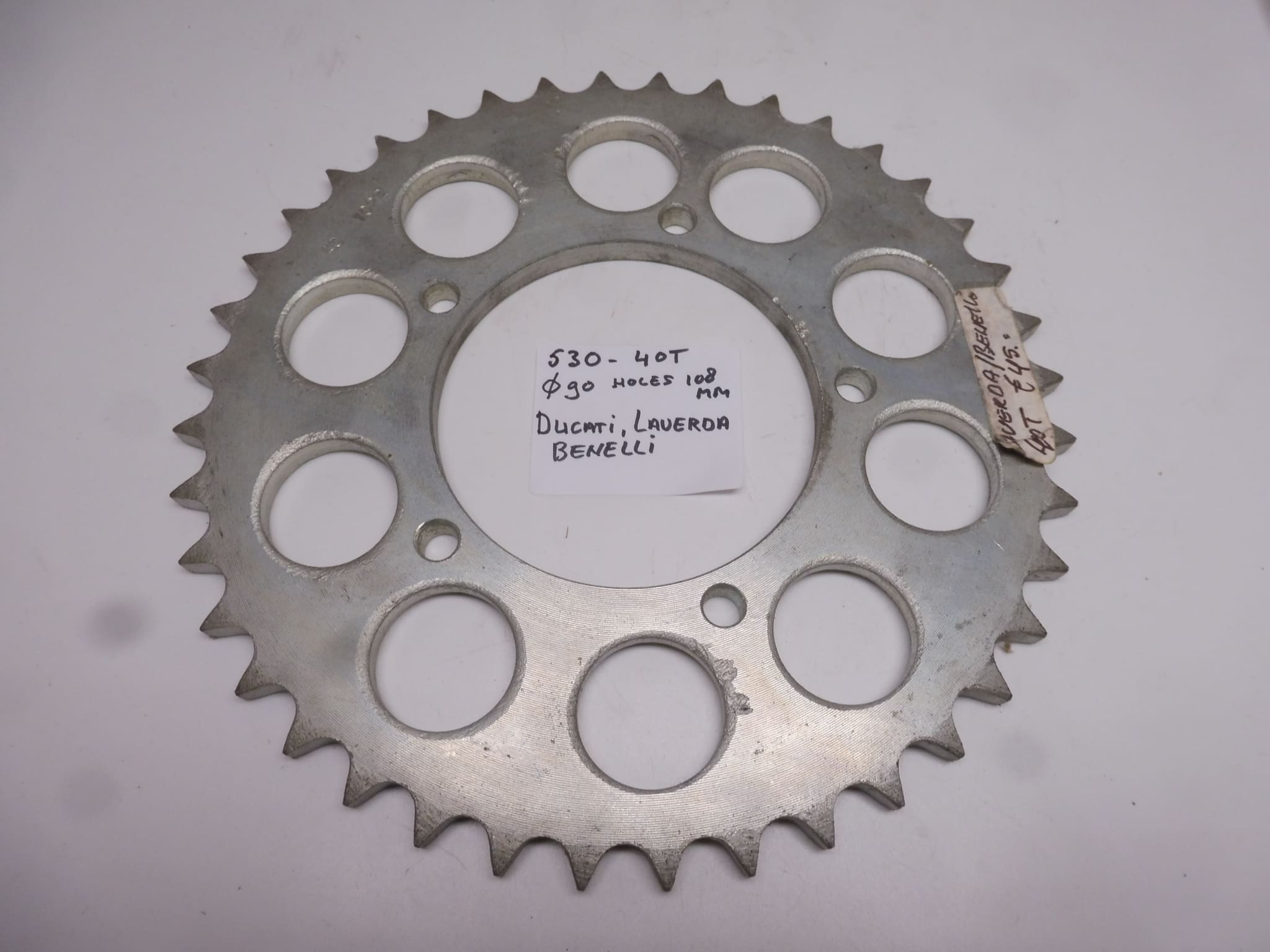 Rear sprocket Laverda, Benelli, Ducati 750 F1 Ø90 40T 530 new