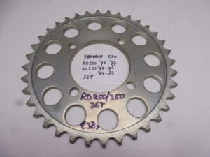 Rear sprocket Yamaha RD 250 '73-'77 / RD 350 '80-'82 36T new