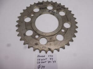 Rear sprocket Honda CB 450T '82 / CB 500T '75-'77 Ø74 36T new