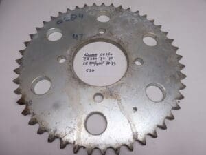 Rear sprocket Honda CB 250 - CB 350/400F - CB 360 47T 530 new