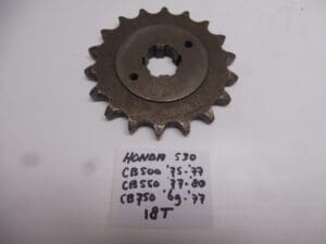 Front Sprocket Honda CB 500 / CB 550 / CB 750 18T 530 new