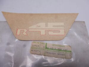 46631239097 Sticker side cover BMW R45 original new