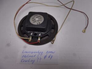 Loudspeaker BMW helmet? or cowling? Ø67 2 wires original new