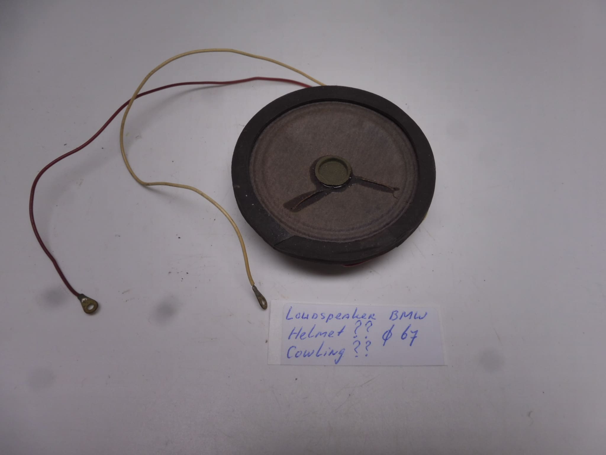 Loudspeaker BMW helmet? or cowling? Ø67 2 wires original new - Image 2