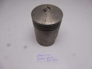 Alternative view of Piston Jawa 350 Ø 58,00 pin 16mm without piston pin and rings new