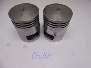 Piston set Jawa 350 Ø 58,00 L+R pin 16mm with piston pin used