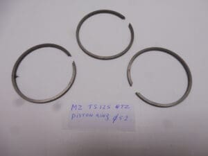 Piston ring Ø52 x 2,5 MZ TS125/ETZ new