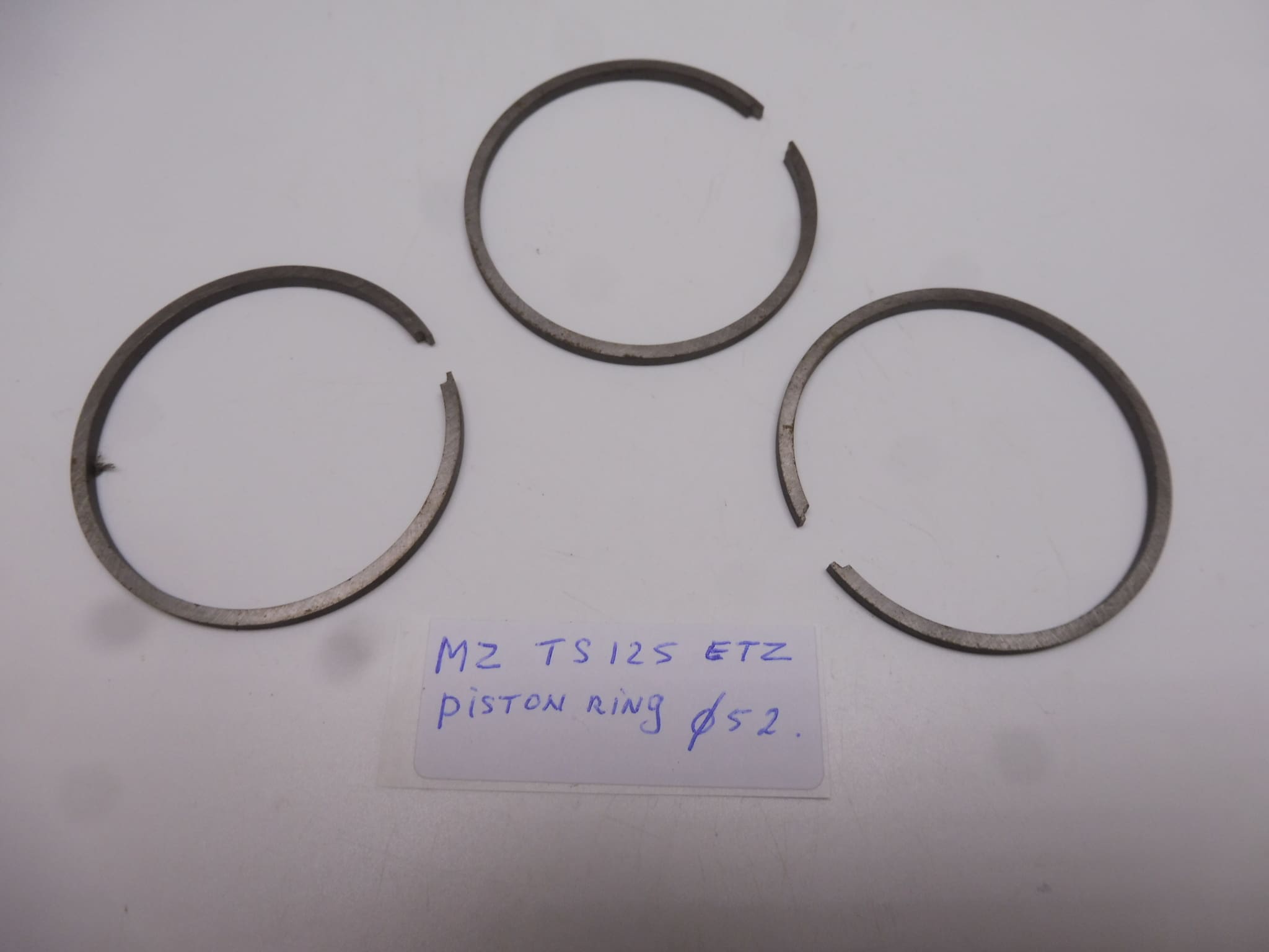 Piston ring Ø52 x 2,5 MZ TS125/ETZ new
