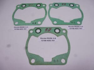 12196-NX5-701 Gask.cil.base Honda RS250 racing 5x0.4-14x0.5-4x0.6