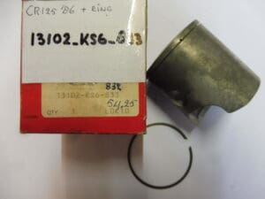 13102-KS6-833 Piston+ring 1st 54.25mm Honda CR125'86 Motocross New