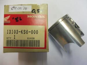 13103-KS6-000 Piston 54.50 New original Honda CR125 '86 motocross