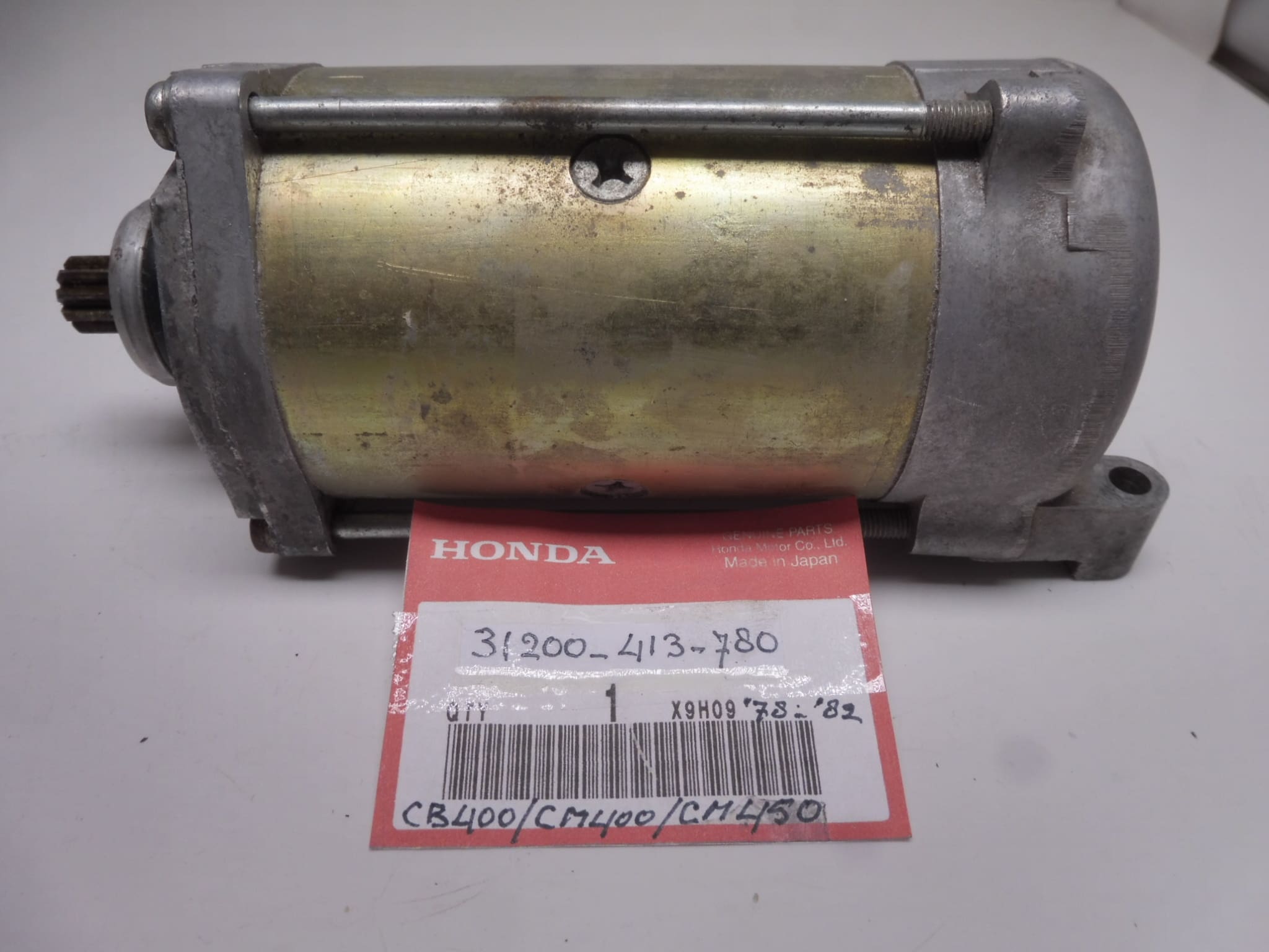 31200-413-780 Startmotor Honda CB/CM400-450'78-'82 used but perf.