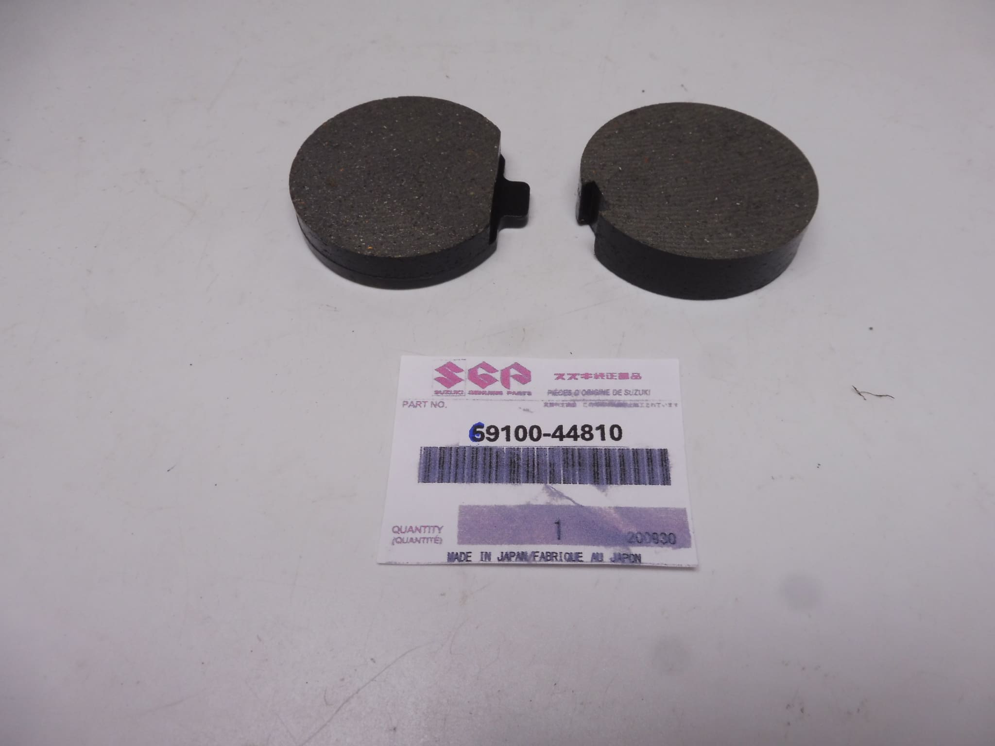 69100-44810 Brakepads front for many Suz.GS models '76 and later