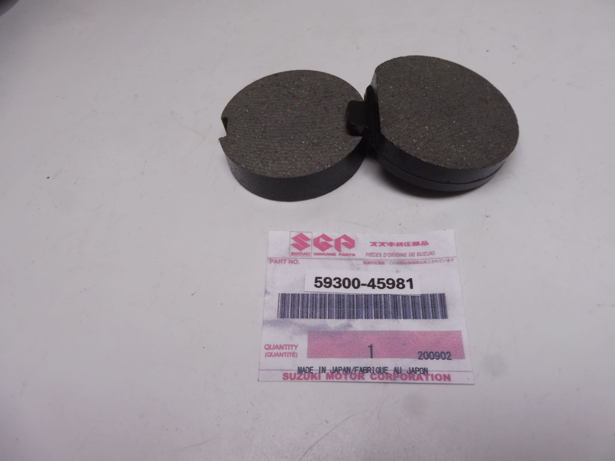 59300-45981 Brake padset front Suz.GS models '76 and later New